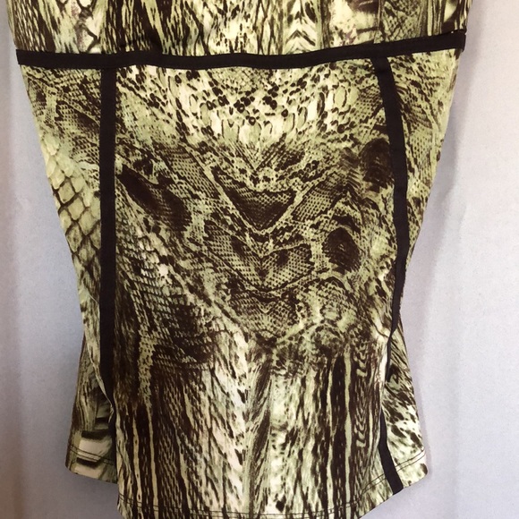 Cache Cami Reptile/Forest Green/Brown print with adjustable straps Size XS - Picture 5 of 7